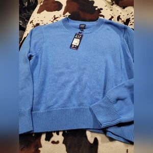GAP Blue Crewneck Sweater Soft Knit Classic